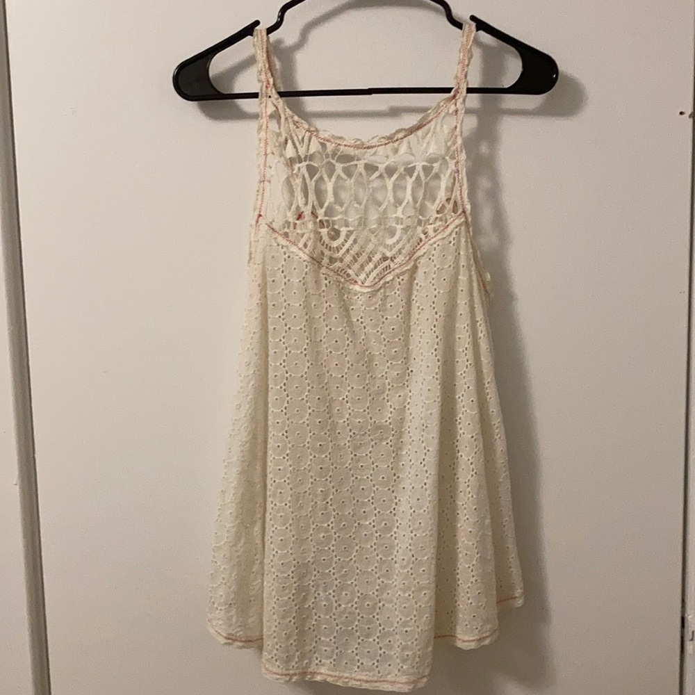 Free People Got My Eyelet On You Tank. Size Small